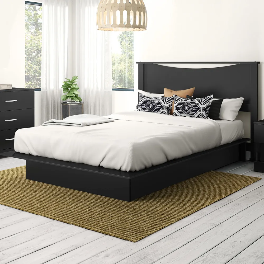 Double / Queen Bed and Headboard Set