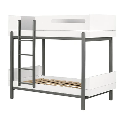 Bunk Bed - Bebble Soft Gray and White