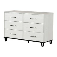 Dresser - Arlen White Pine and Black Matte