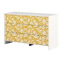 6-Drawers Dresser - Bloom White and Yellow