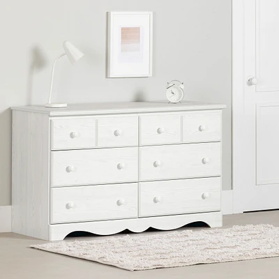 6-Drawer Dresser - Summer Breeze White Pine