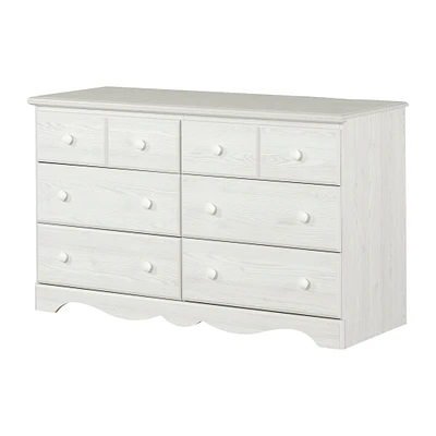 6-Drawer Dresser - Summer Breeze White Pine