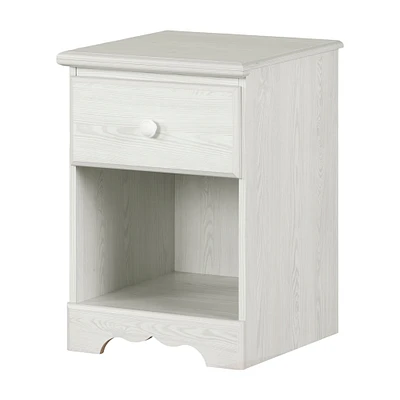 1-Drawer Nightstand - Summer Breeze White Pine