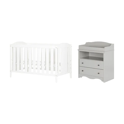 Baby Crib and Changing Table Set