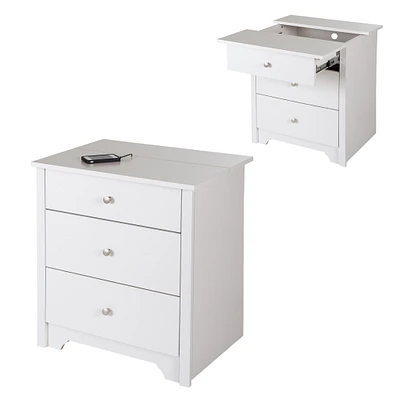 Nightstand Charging Station - Vito Pure White