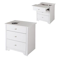 Nightstand Charging Station - Vito Pure White
