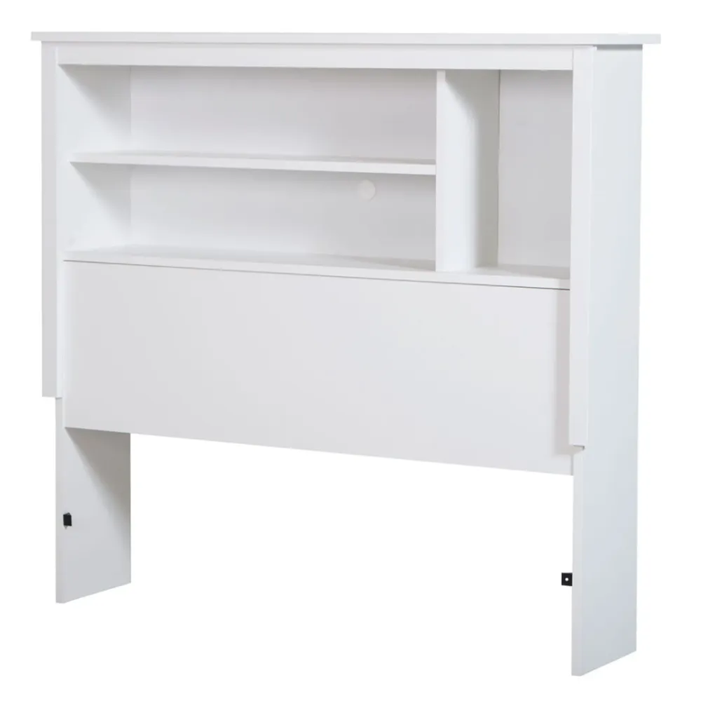 Vito Twin Bookcase Headboard - Pure White