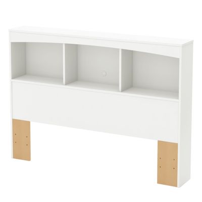 Step One Double Bookcase Headboard - Pure White
