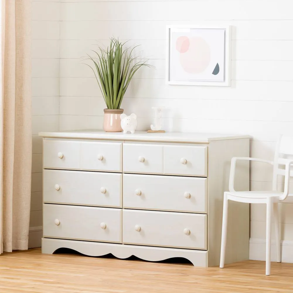 Summer Breeze 6 Drawer Double Dresser