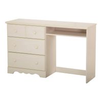 Summer Breeze Desk with 3 Drawers - White Wash