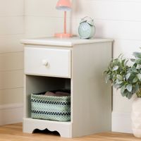 1-Drawer Nightstand - Summer Breeze White Wash