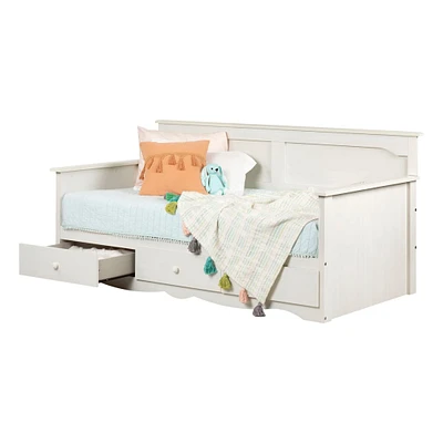 Lit Divan avec Rangement - Summer Breeze Blanc Antique