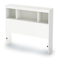 Spark Twin Bookcase Headboard - Pure White