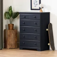 Summer Breeze 6-Drawer Chest Dresser - Blueberry