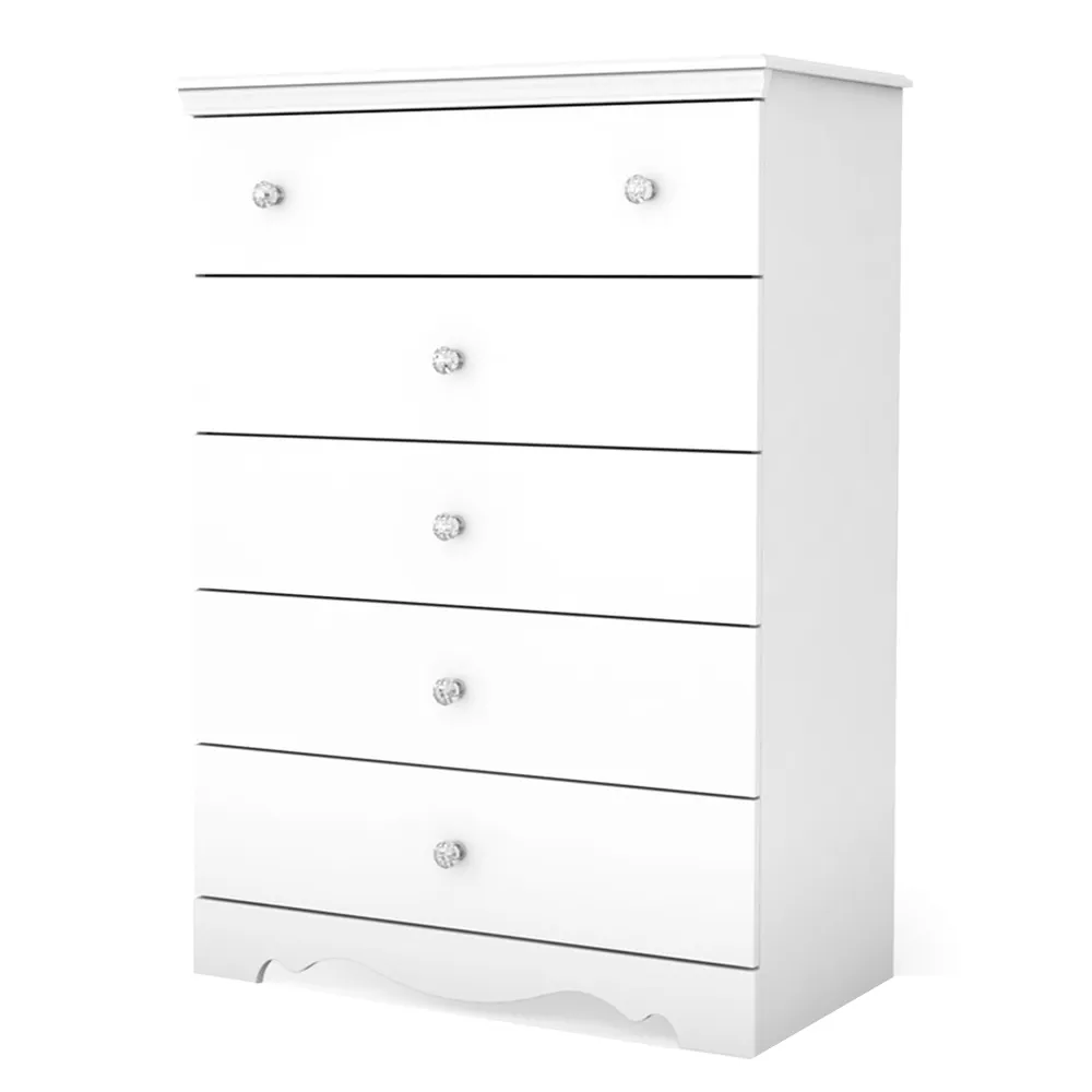 5-Drawer Chest - Crystal Pure White