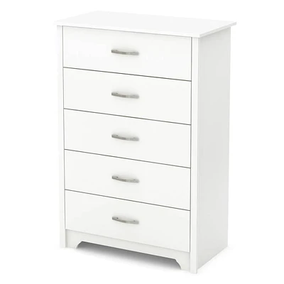 Fusion 5-Drawer Chest - Pure White