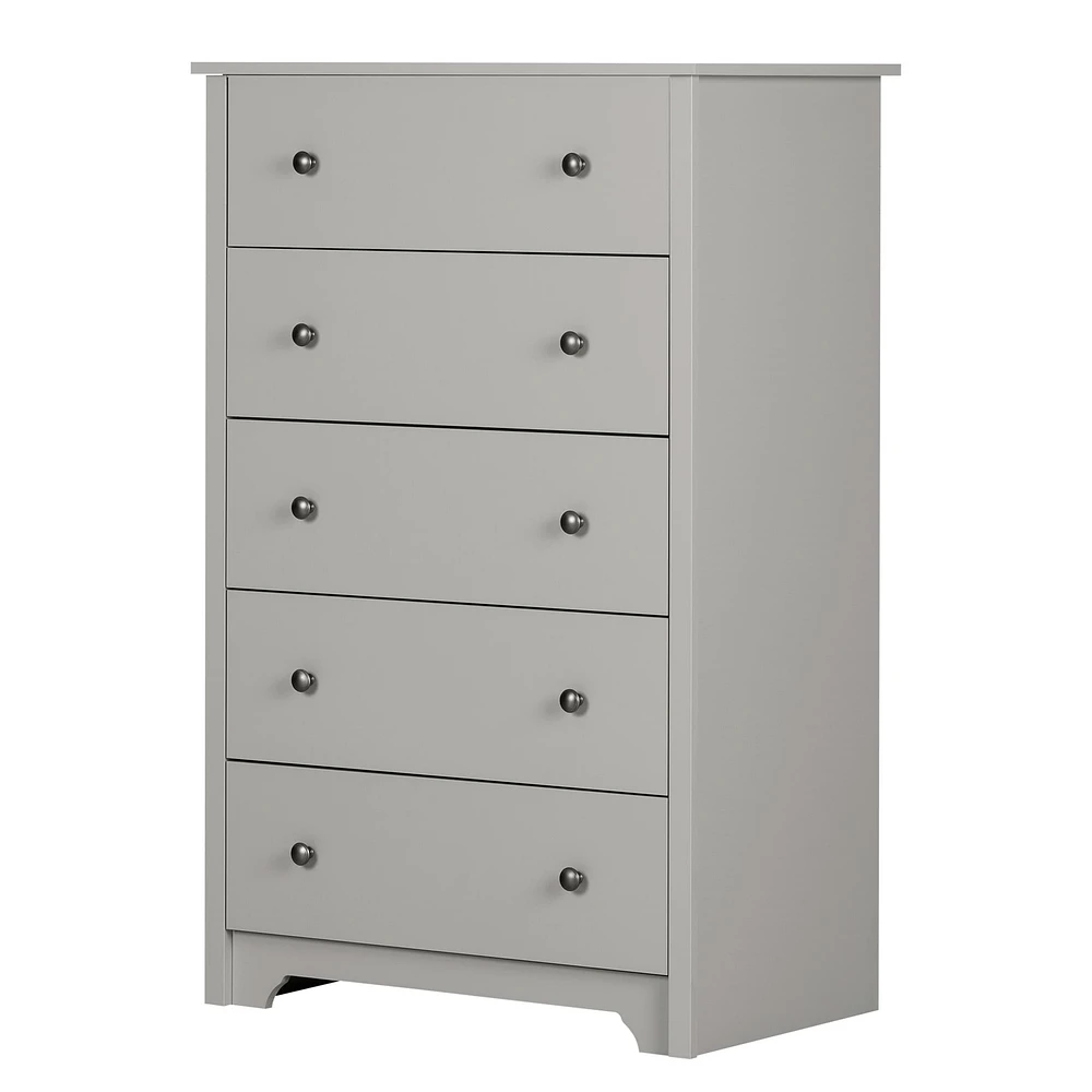 5-Drawer Chest - Vito Soft Gray