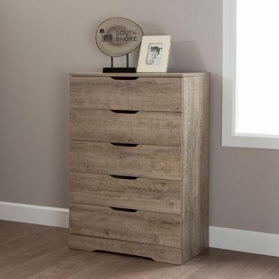 5-Drawer Chest - Holland Weathered Oak