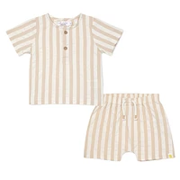 Woven Shirt Placket Set 0-24m