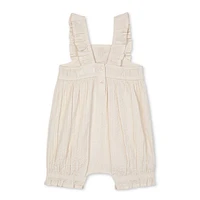 Ruffled Straps Romper 0-24m