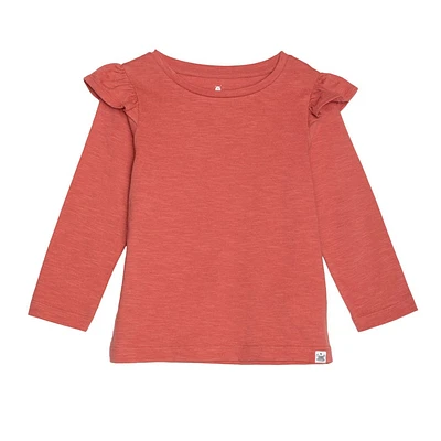 Ruffle Shoulder T-Shirt 2-6y