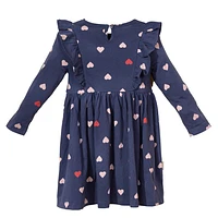 LS Ruffle Dress 2-6y