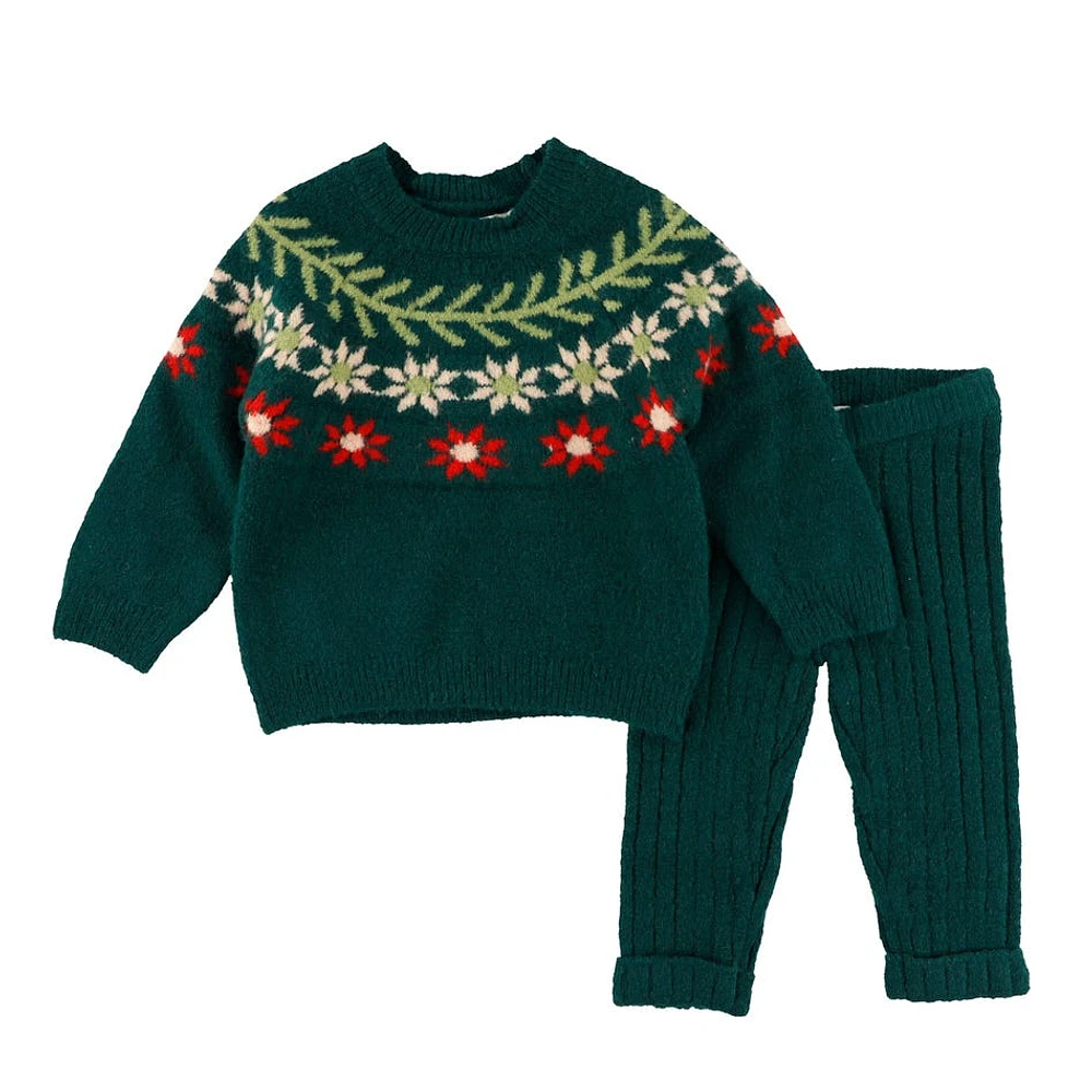 Fair Isle Knit Set 9-24m