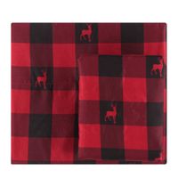 Twin Sheet Set - Buffalo Red