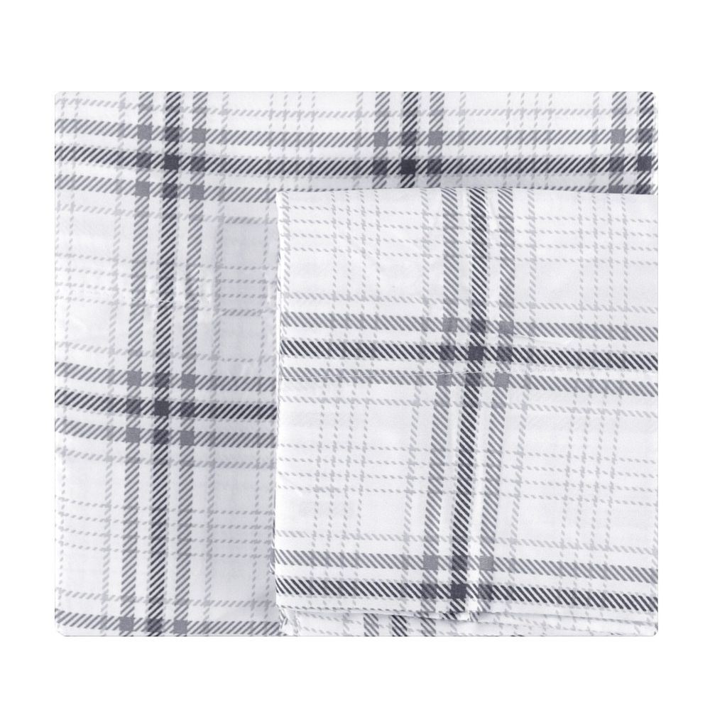 Double Sheet Set - Grey Plaid