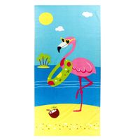 Beach Towel - Beach Flamingo