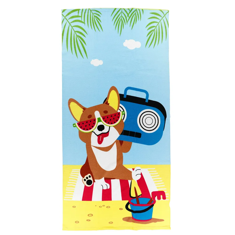 Beach Towel - Groovy Dog