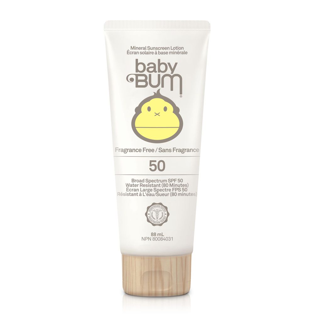 Mineral SPF 50 Sunscreen Lotion Baby Bum - Fragrance Free