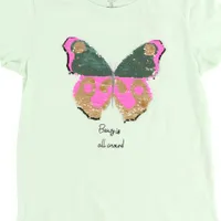 Butterflies Flip Sequin Tee