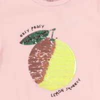 Citrus Flip Sequins T-Shirt