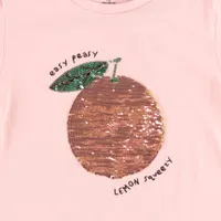 Citrus Flip Sequins T-Shirt