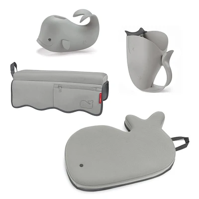 Ensemble de Bain Baleine Gris Paquet de 4