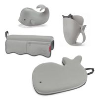 4 Piece Moby Bathtime Essentials kit - Gray