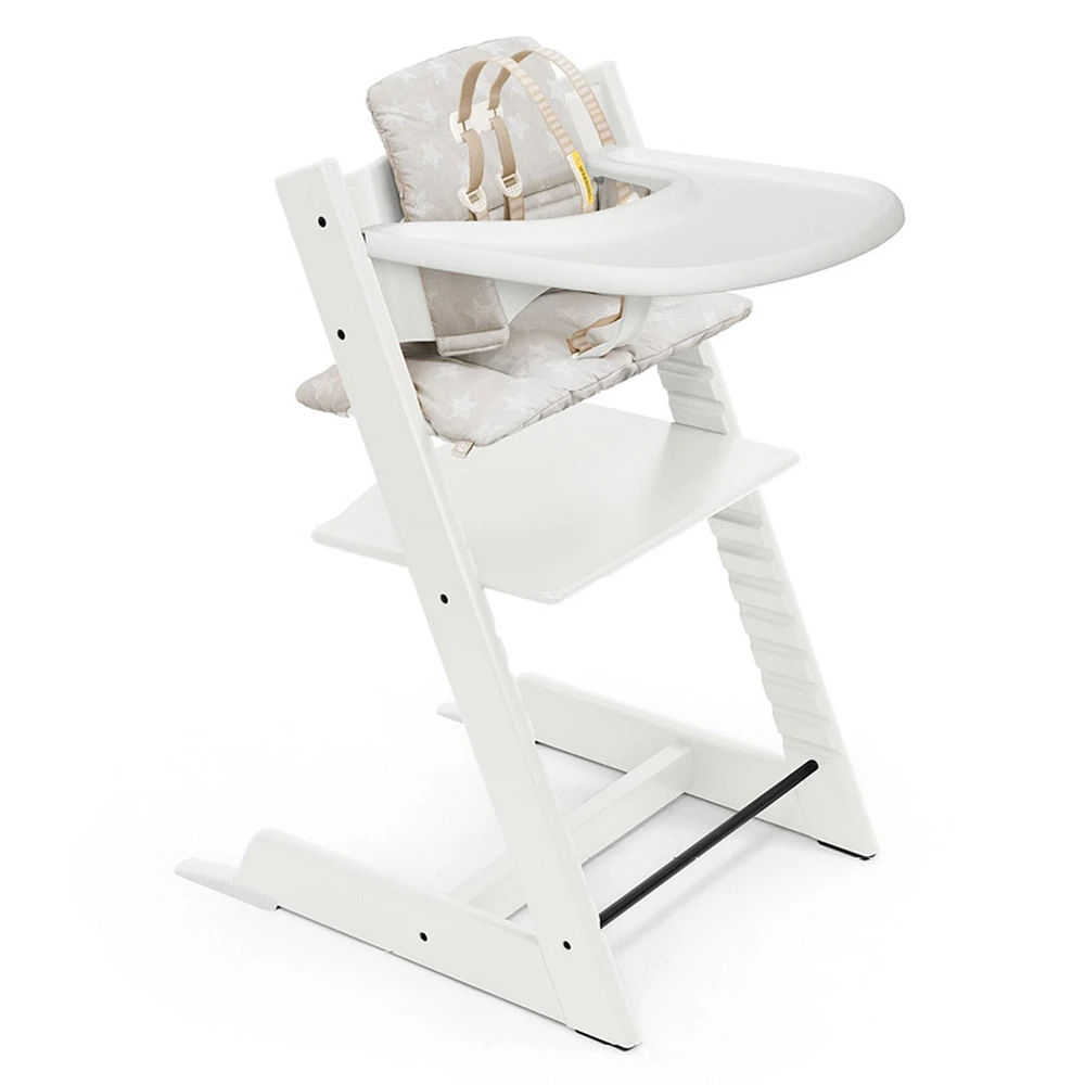 Chaise Haute Tripp Trapp® + Coussin avec Cabaret Tripp Trapp