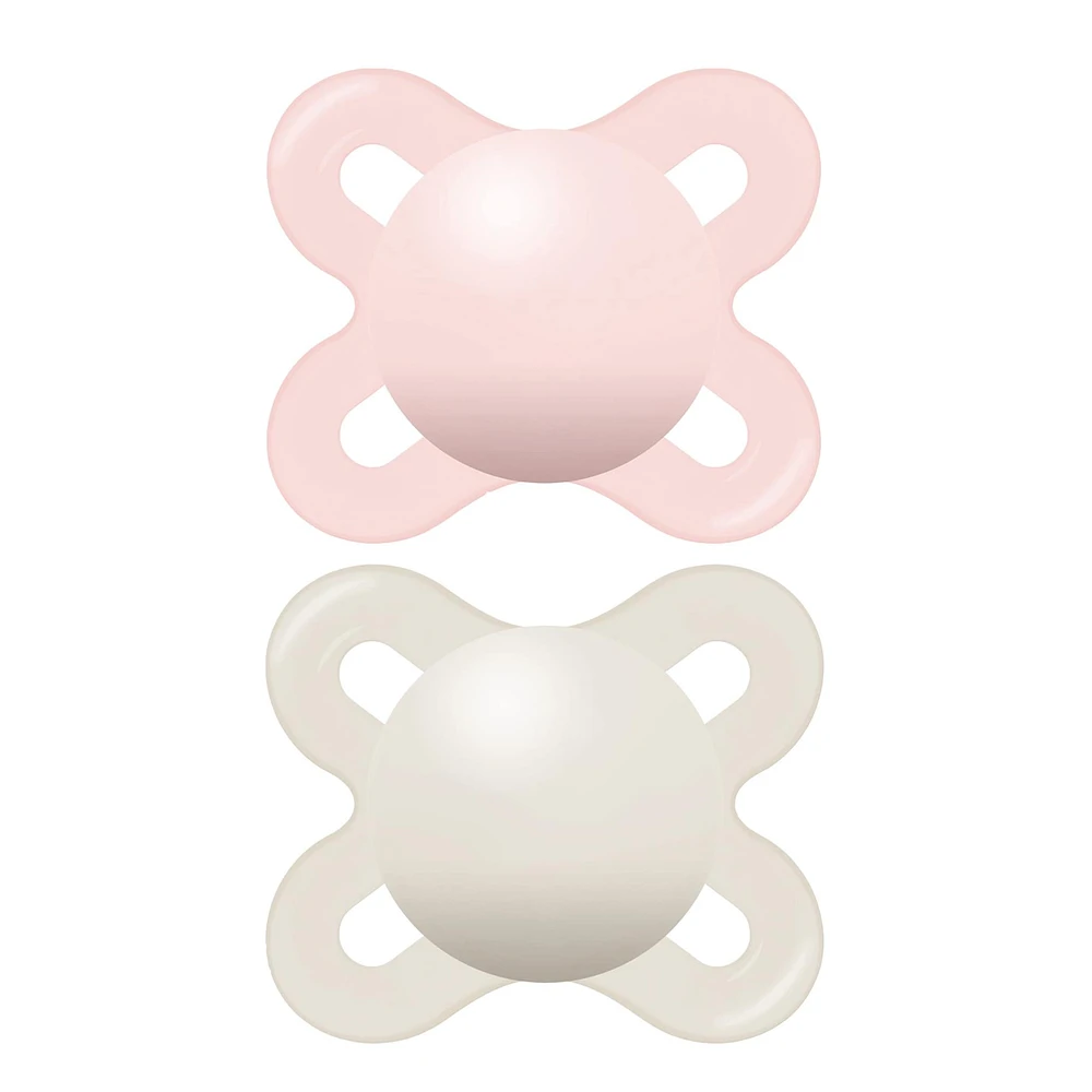 Suce Anatomique Nouveau-Né Paquet de 2 - Rose
