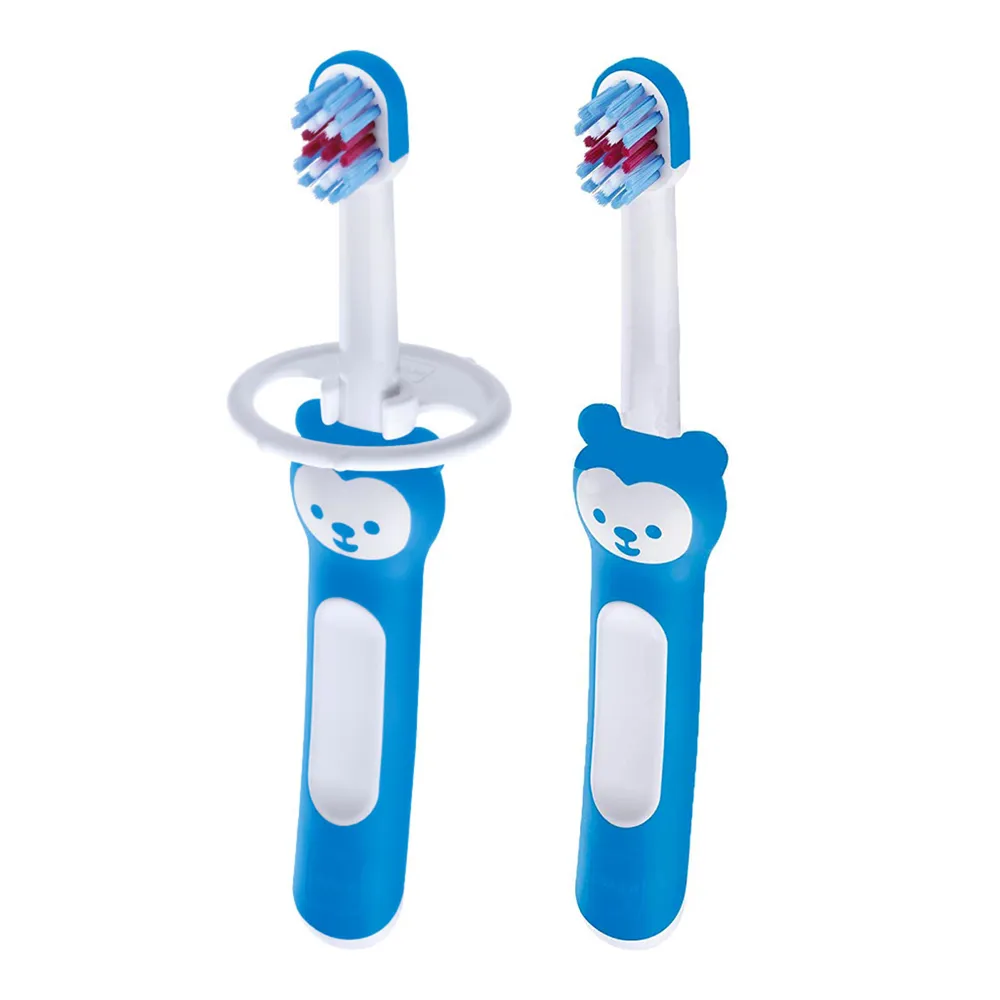 3months+ Learn to Brush Baby Toothbrushes Set of 2