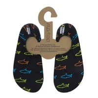 Neon Sharks Water Slippers Sizes 18-27