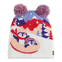 Penguin Double Pom Hat 2-7y