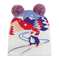 Tuque Pingouin Pompons 2-7ans