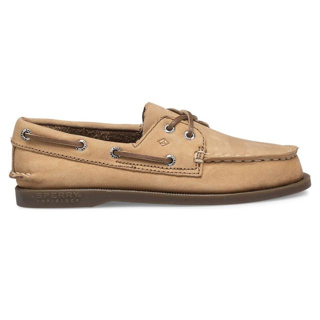 Men's Captains Moc Chambray Boat Shoe - Black