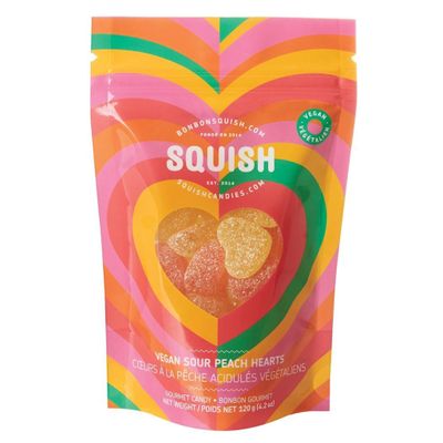 Vegan Sour Peach Hearts 120g