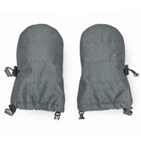 Heather Grey Baby Mitts 12-24m