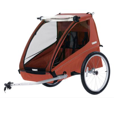 Cadence 2-Seats Bike Trailer - Hot Sauce Red