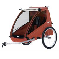 Cadence 2-Seats Bike Trailer - Hot Sauce Red