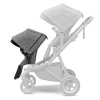 Sleek Sibling Seat - Grey Melange / Black