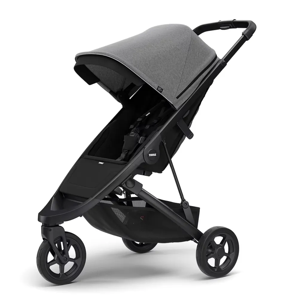 Spring Stroller - Black / Grey Melange